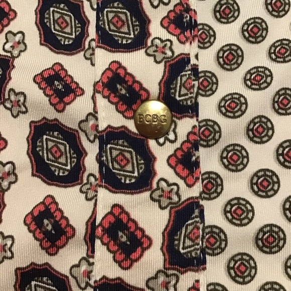 BCBG Maxazria tunic top sleeveless paisley print multicolor - Picture 8 of 8